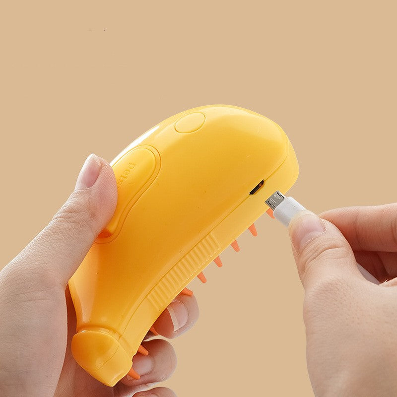 3-in-1 Pet Steam Spray Brush for Cats & Dogs