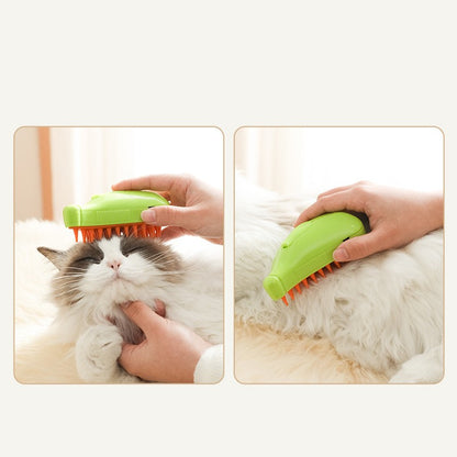 3-in-1 Pet Steam Spray Brush for Cats & Dogs