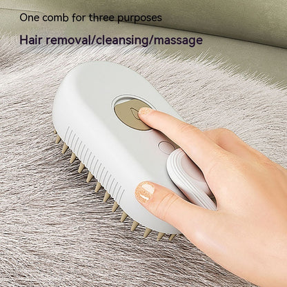 3-in-1 Electric Steam Brush for Cats & Dogs