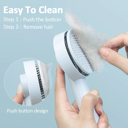 Self-Cleaning Pet Needle Comb for Dogs & Cats